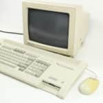 Počítač, monitor a myš zprava - Schneider EURO PC II