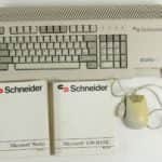 Počítač, myš a manuály - Schneider EURO PC II