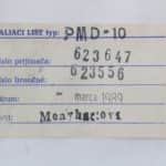 Balící lístek - Tesla PMD-10 - Zdroj