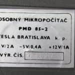 Štítek na modulu Basic G - Tesla PMD 85-2