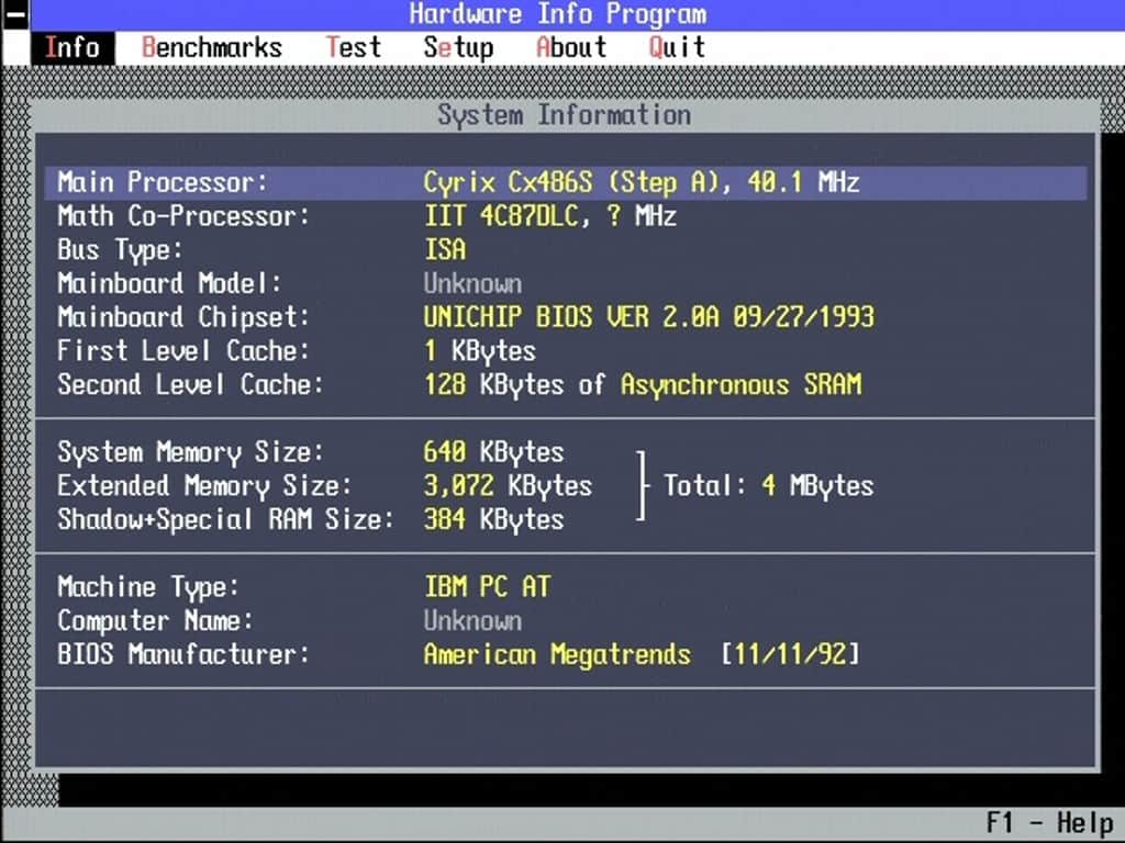 TI-486DLC-40MHz - Test s i387