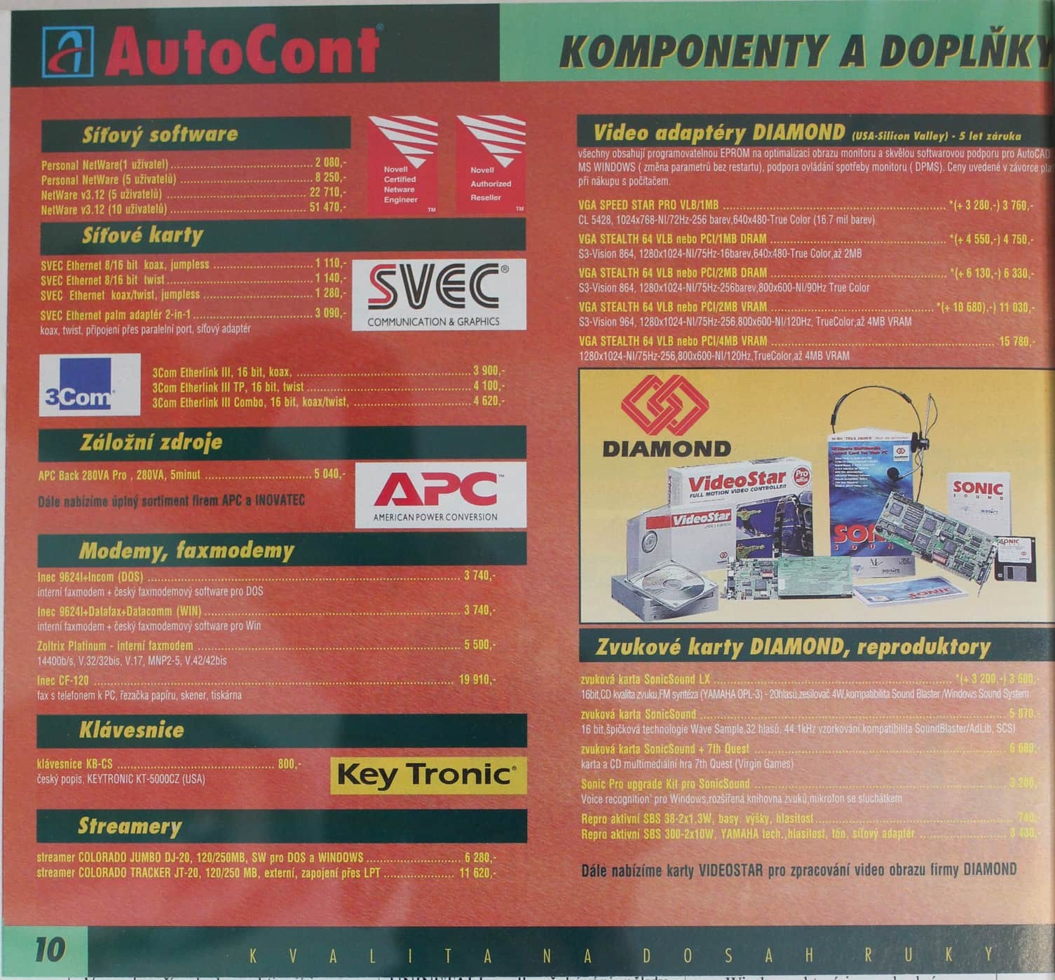 Autocont - katalog záři 94