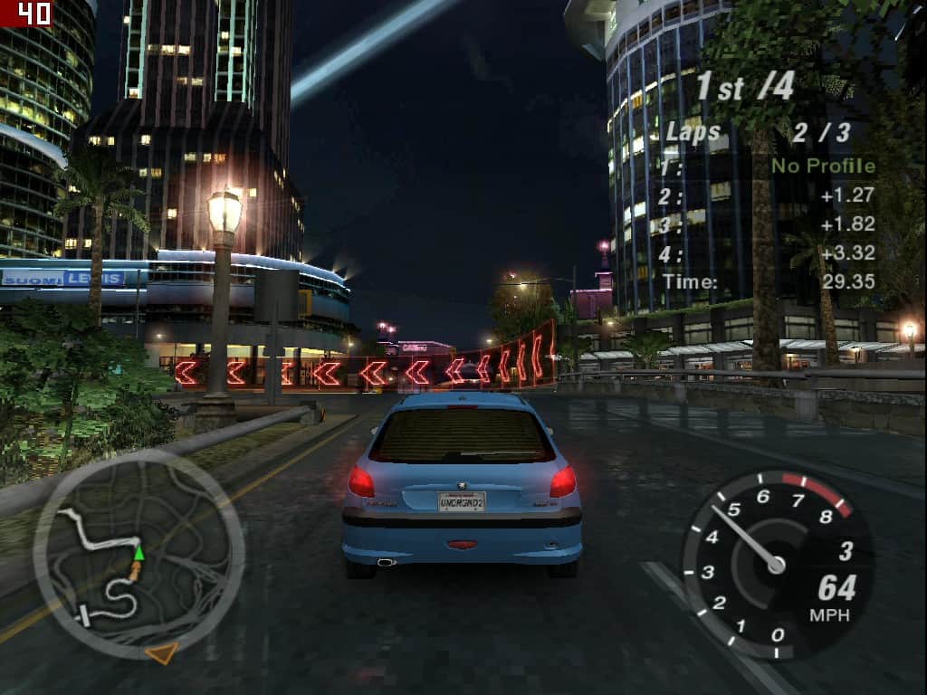 Need For Speed Underground 2 - nVidia GeForce2 TI 64MB DDR - Hercules 3D Prophet II TI
