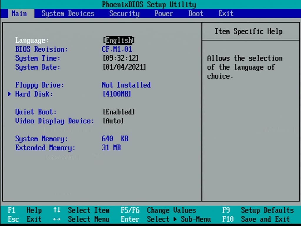Hewlett-Packard-OmniBook-2100-BIOS
