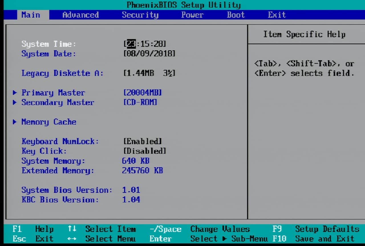 IPC 7521T - BIOS