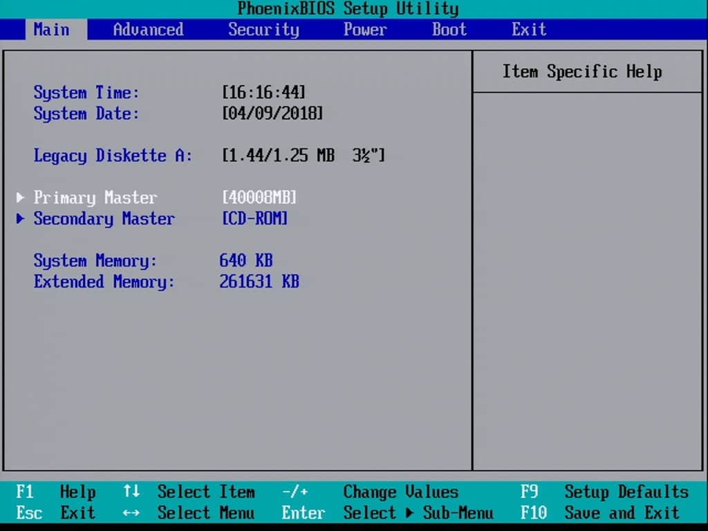 Maxdata Pro 660X - BIOS