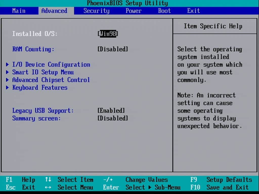 Maxdata Pro 660X - BIOS