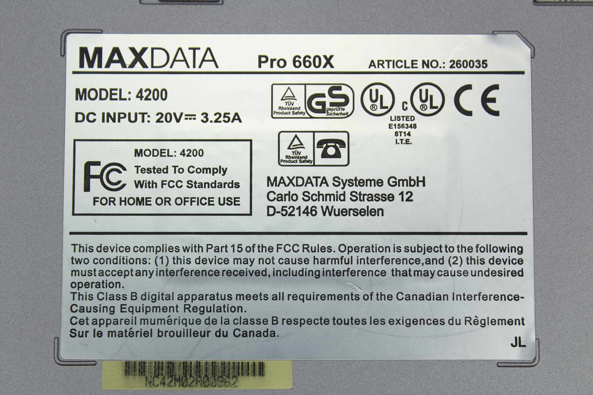 Maxdata Pro 660X