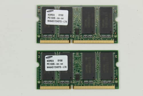 Paměť RAM dohromady 256MB