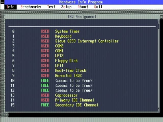 PC MIATA - Testy v MS-DOS