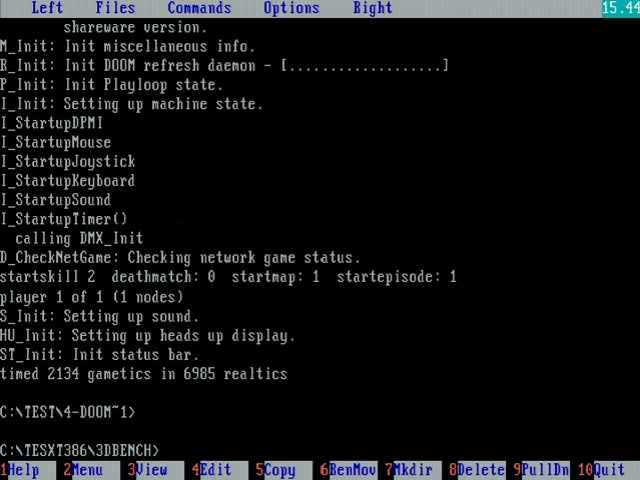 NCR system 3227 - Testy v MS-DOS