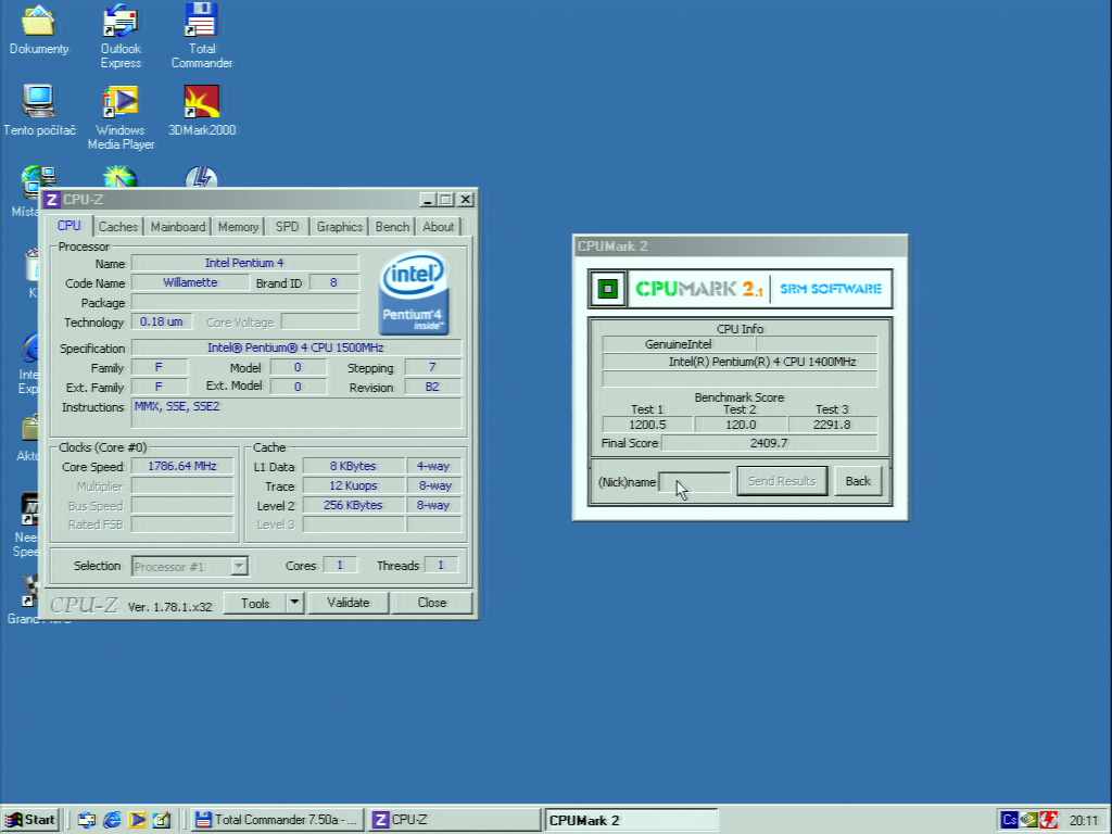 Pentium 4 OC 1.78GHz + nVidia GF3 TI200 64MB - SDR