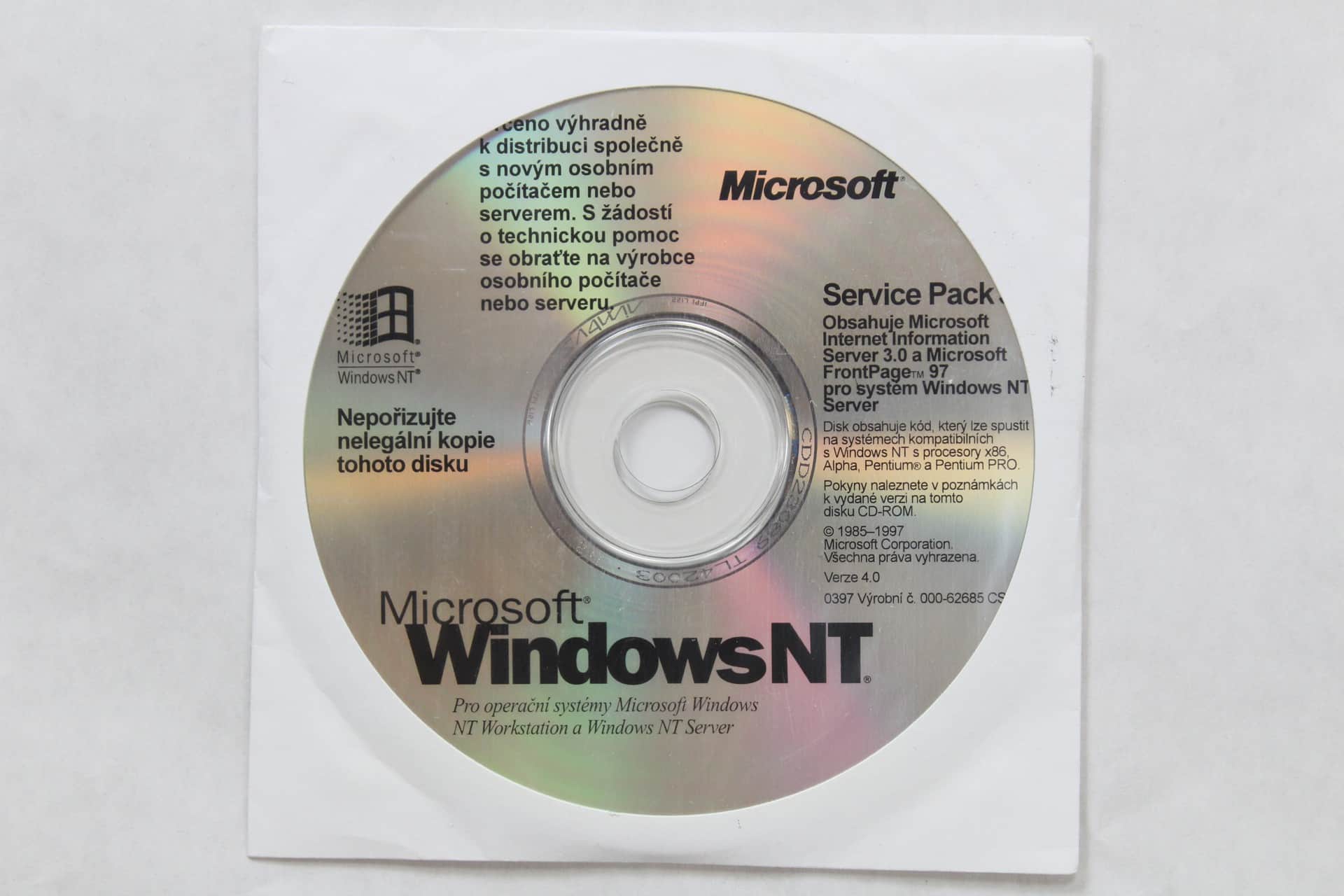 Windows NT SP3 CD