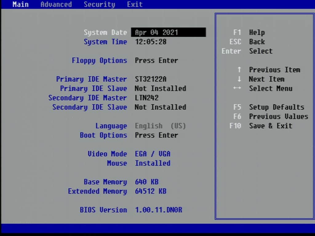Zenith Data System Z-Station EL - BIOS