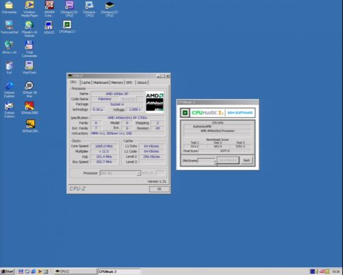 OC AMD Athlon XP 1700+ - Info