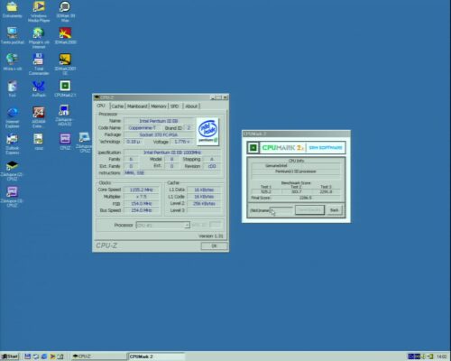 OC Intel Pentium 3 1000MHz - Info