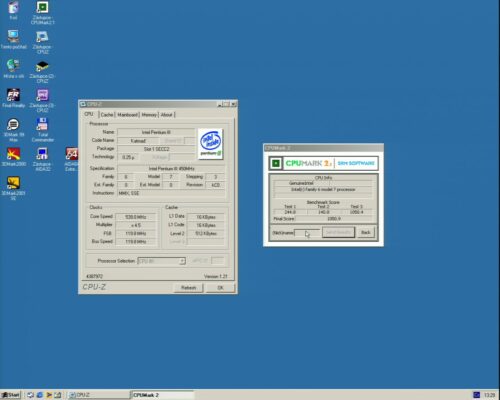 OC Intel Pentium 3 450MHz - Info