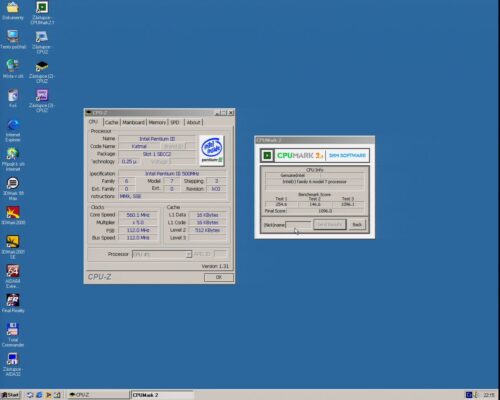 OC Intel Pentium 3 500MHz - Info