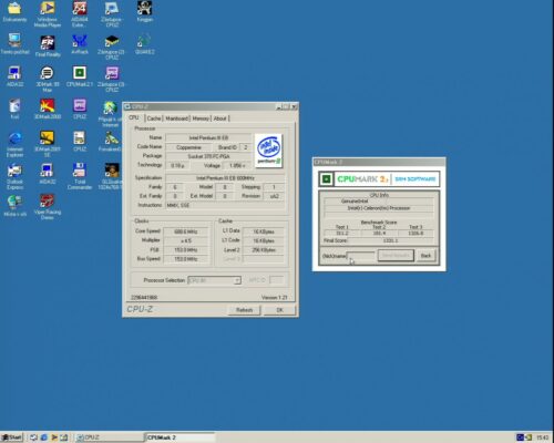 OC Intel Pentium 3 600MHz - info