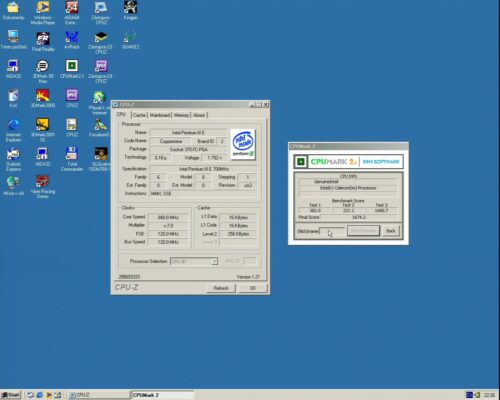OC Intel Pentium 3 700MHz - Info