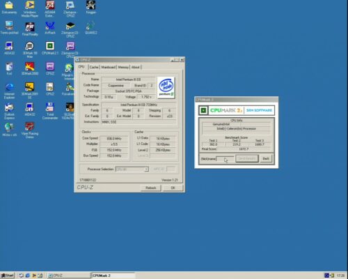 OC Intel Pentium 3 733MHz - Info
