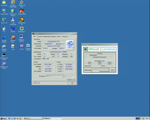 OC Intel Pentium 3 750MHz - Info