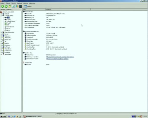 Intel Celeron 667MHz - Info