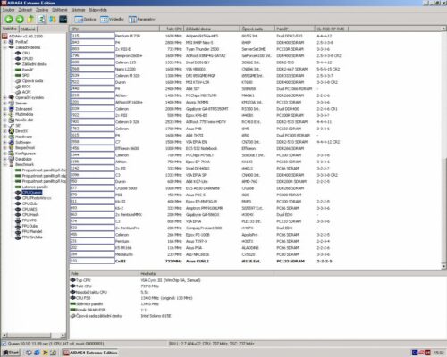 VIA C3 733MHz - Info