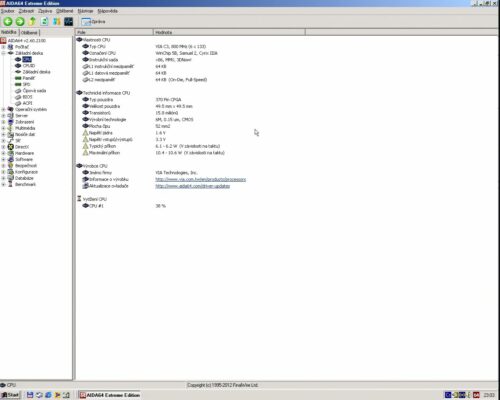 VIA C3 800AMHz - Info