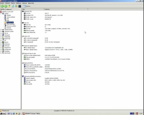 OC VIA C3 800AMHz - Info