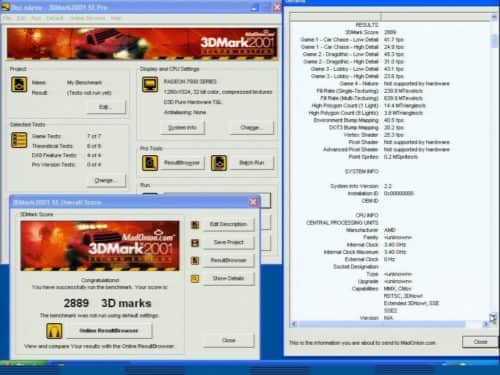 ATI Radeon 7500 LE 64MB -3D Mark 2001